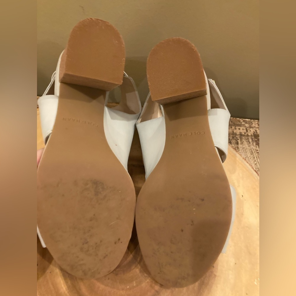 Cole Haan Womens Kathlyn Bootie New Size 5.5 Grey Peep Toe Block Heel - Picture 13 of 16